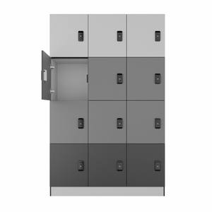 Gabinete de casillero escolar HPL de madera inteligente moderno con RFID y cerradura electrónica/combinada para vestuario y unidad de almacenamiento - Product Image 6