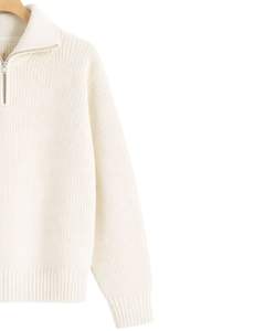 Pull en maille à col montant pour homme, personnalisé par le fabricant, texture côtelée blanche, col montant, chaud, décontracté, pull d'hiver, OEM personnalisé - Product Image 4