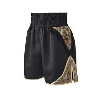 Short de boxe personnalisé pour hommes taille élastique motif solide 100% short tricoté en polyester brodé OEM service disponible - Product Image 5