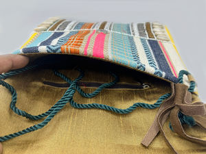 Pochette Banjara indienne fabriquée à la main pour femmes qualité à la mode ethnique bohème toile sac de messager géométrique Vintage pour - Product Image 3