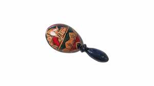 SOLOBEAT Mini Maraca de Bronce B20 Pintada a Mano, Edición Arte Folclórico, Gong y Platillos 0.09kg 5.08cm para Rendimiento Profesional - Product Image 2