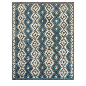 Alfombra Kilim de Maimana, Afganistán, 239 x 189 cm - Product Image 1