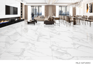 Baldosas blancas esmaltadas con acabado brillante pulido Diseño clásico moderno antibacteriano - Product Image 6