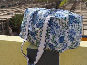 Grand sac de sport en coton imprimé bloc bohème fait à la main fourre-tout de sport de voyage de sport Vintage pour femmes cadeau de vacances Weekender Weekender - Product Image 2