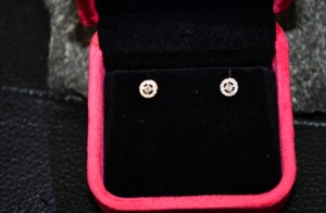 Sólido 14K y 18K oro redondo brillante corte Natural diamante Stud pendientes racimo joyería Tercera parte certificada para mujeres elegantes - Product Image 5