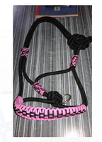 Cuerda de nailon trenzada personalizada para caballos, halter, silla de montar inglesa, equipo ecuestre cómodo y lavable para carreras de caballos