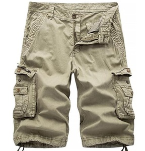 Venta al por mayor de pantalones cortos Cargo para hombre, ropa de calle informal para hombre, pantalones cortos Cargo de algodón hasta la rodilla, pantalones cortos Cargo de tela de secado rápido - Product Image 1