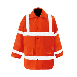 Gilet de sécurité imperméable ANSI classe 1 haute visibilité en gros bandes réfléchissantes pour l'hiver vêtements de travail pour la circulation routière à usage intensif - Product Image 2