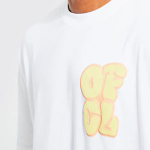 T-shirt homme imprimé en relief 100 % coton, style tendance, coupe ample, prix de gros, nouvelle collection - Product Image 3