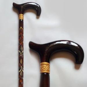 DRIVEN CONFORTABLE ANTIDÉRAPANT BÂTON DE MARCHE EN RÉSINE DE BOIS avec poignée multi-formes pour la réadaptation des personnes âgées - Product Image 1