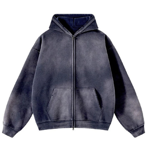 Sweats à capuche surdimensionnés avec logo pour hommes, sweats à capuche épais surdimensionnés personnalisés, broderie 2026 - Product Image 5