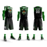 Vente en gros OEM ODM, uniforme de basket-ball pour hommes personnalisé, respirant, antibactérien, séchage rapide, broderie sublimée, marque personnalisée
