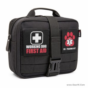 Sac de premiers secours pour chien de travail, trousse de traumatologie canine, trousse de secours vétérinaire, sac de terrain imperméable, nylon 600D robuste, sacs médicaux - Product Image 1