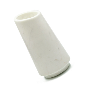 Elegante Maceta Decorativa de Mármol Blanco Hecha a Mano en India, Ideal como Florero de Piso para Decoración de Interiores de Hogar y Hotel, Macetero de Mármol al por Mayor - Product Image 2