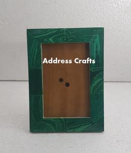 Marco DE FOTOS familiar de resina/madera decorativa para el hogar, decoración de boda, Marco de imagen con incrustaciones de latón de resina, forma Rectangular - Product Image 2