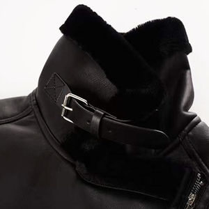 เสื้อแจ็กเก็ตหนัง PU แฟชั่นสำหรับผู้หญิงสำหรับฤดูหนาวเสื้อผ้ามอเตอร์ไซด์ขนาดใหญ่พิเศษสำหรับ2025 - Product Image 3