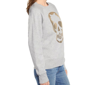 Sudadera pulóver para mujer diseñada con cintura recortada a la moda forro polar cepillado suave y acabados elásticos acanalados - Product Image 2