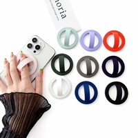 Pegangan Ponsel Magnetik Silikon 360 Derajat Putar, Cincin Jari Universal untuk iPhone Samsung Android, Supplier OEM ODM China