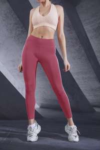 Mallas deportivas de entrenamiento con logotipo personalizado Para Mujer Gimnasio Leggings de yoga sin costuras Cintura alta Tejido de punto Mujer Fitness - Product Image 3