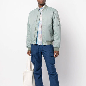 Blouson aviateur homme coupe-vent chaud pour l'hiver blouson aviateur fin rembourré coupe-vent authentique - Product Image 2