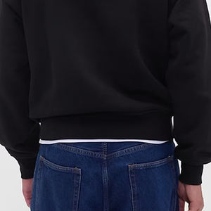 Conception de logo personnalisée et cordon de serrage pour ajuster le capuchon / Sweat-shirt à capuche pour homme en couleur unie lourd avec un design tendance décontracté - Product Image 6