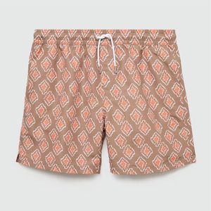 กางเกงว่ายน้ำสำหรับผู้ชายกางเกงขาสั้นผ้าโพลีเอสเตอร์สำหรับว่ายน้ำชายหาดแห้งเร็วงานตามสั่งสำหรับฤดูร้อน - Product Image 1