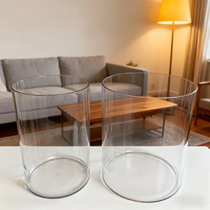 Vases en verre cylindriques en gros d'usine, vases transparents décoratifs, grands vases pour mariage, fête, <span class=keywords><strong>grand</strong></span> pot de rangement - Product Image 1