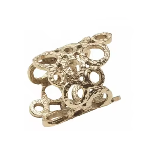 Servilleteros de tejido de decoración Premium al mejor precio, vajilla de comedor moderna, anillos de Metal personalizados a granel, función almacenada - Product Image 1