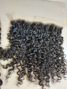 Raw Vietnam Virgin Hair Burmese Curly Bundle with HD <b>Lace</b> 5x5 6x6 7x7 2x6 Closure <b>13x6</b> 13x7 <b>Frontal</b> From Vietnam - Product Image 3
