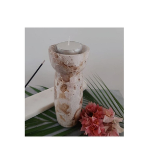 New Arrival Modern Decorative <b>Candle</b> Stand <b>Marble</b> <b>Candle</b> <b>Holder</b> Lighting Accessories Made of White <b>Marble</b> Candlestick for Sale - Product Image 2