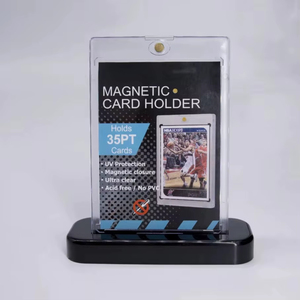 YY 35PT Shuffle Friendly <b>Top</b> Loader Clear Rigid Card Holders Trading Card Sleeves Waterproof Card Custom Logo - Product Image 3