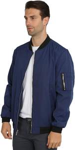 Prix de gros collection hiver blouson aviateur pour hommes style baseball logo personnalisé mode veste pour hommes manches longues personnalisée - Product Image 3