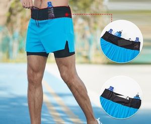 กางเกงขาสั้นกีฬาแบบ2 in 1สำหรับผู้ชายกางเกงวิ่งออกกำลังกายกางเกงวิ่งออกกำลังกาย - Product Image 3