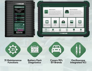Outil de diagnostic automobile ThinkLink PRO 12 pouces avec scanner OBD2, garantie 1 an et écran LCD - Product Image 3