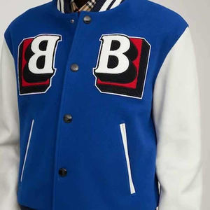 Veste universitaire sur mesure de haute qualité pour hommes, en laine chenille, broderie graffiti, veste de baseball, veste universitaire - Product Image 3