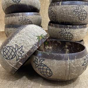 FOURNISSEUR BOL D'ACAI EN COQUILLE DE NOIX DE COCO NATURELLE DE HAUTE QUALITÉ DU VIETNAM/BOL À SMOOTHIE ARTISANAL SET DE BOL À SALADE AVEC CUILLÈRE DE COCO - Product Image 5