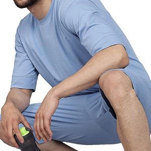 เซ็ตเสื้อยืดและกางเกงขาสั้นชุดกีฬาแฟชั่นชุดออกกำลังกายและกางเกงขาสั้น - Product Image 4