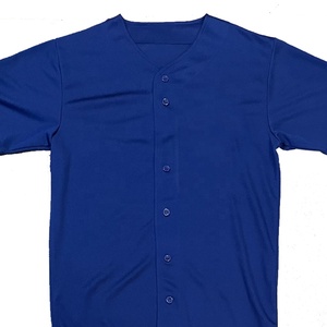 Maillots de baseball unisexes sur mesure de haute qualité, respirants, grande taille, en mesh, col en V, avec logo personnalisé - Product Image 5