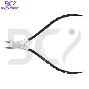 Pince à cuticules professionnelle 1/2 mâchoire en acier inoxydable avec ressort intégré, lames de précision ultra-affûtées - Product Image 2