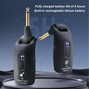 A9 2.4GHz có thể sạc lại không dây guitar hệ thống Guitar Transmitter & <span class=keywords><strong>Receiver</strong></span> Set gió điện cụ Pickup loại - Product Image 4