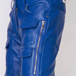 กางเกงหนังคลาสสิกสำหรับผู้ชายกางเกงนักขี่มอเตอร์ไซค์ทรงตรงที่ทนทานกางเกงนักปั่นจักรยานกางเกงขี่กลางแจ้ง - Product Image 6