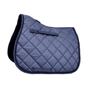 Ensemble de tapis de selle combo noir et blanc Tapis de selle de cheval remplis de coton de dressage par sublimation - Product Image 5