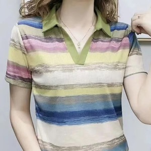Short Sleeve T-<b>shirt</b> <b>Women's</b> Summer Fashion Color Full Breathable Polo <b>Shirt</b> Comfortable Leisure Pullover Female Clothing Tops - Product Image 5