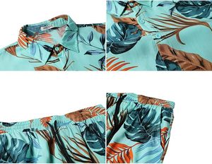 Ensembles de survêtements pour hommes Shorts Polos à fermeture éclair quart de tour Shorts de dessous Tenues de sport Ensembles de survêtements décontractés hawaïens Ensembles de shorts d'été confortables - Product Image 5
