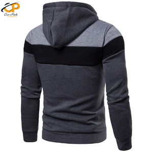 Sudadera con capucha de algodón para hombre, prenda deportiva masculina de gran tamaño con logotipo personalizado, de alta calidad, estilo Hip Hop, con cremallera, 2022 - Product Image 5