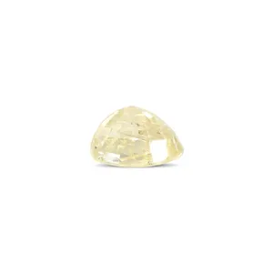 Saphir Jaune Naturel (Pukhraj) 3,65 Carats, Taille Émeraude Facettée, Pierre Libre, Matériau de Gemme Rouge, Similaire à l'Alexandrite et à l'Aigue-marine - Product Image 2
