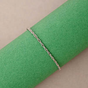 NOVAMART Fine Rhodium Plated Sapphire Charm <b>Bracelet</b> on 925 Pure Silver <b>Rope</b> Chain-Gift for Women Wholesale Export - Product Image 3