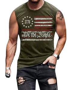 Haute Qualité Polyester Sublimation Muscle Fit Débardeurs Fitness Workout Conception Personnalisée Hommes Mode Débardeur - Product Image 1