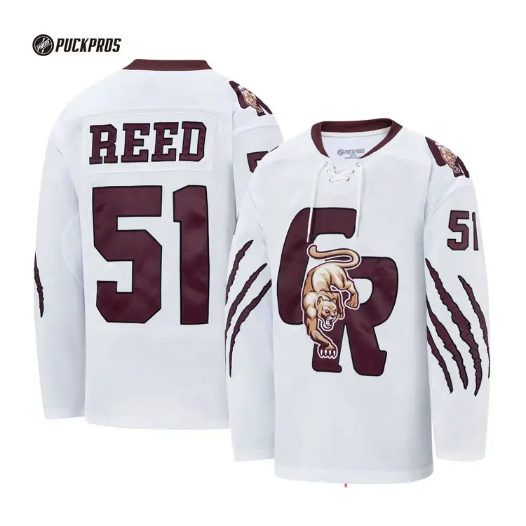 Hockey Jersey Sublimierte Streifen Tackle Twill Team Logo Hockey Jersey Benutzer definierte Stick uniform für Eishockey