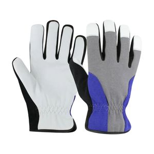 Broderie personnalisée coupe ajustée respirant confortable en cuir synthétique poignée durable léger gants de protection de mécanicien - Product Image 2